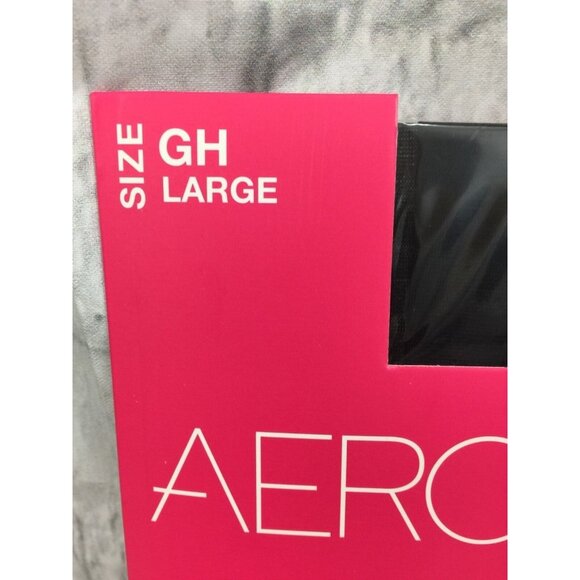 Aerosoles Ultra Sheer Control Top Tights Reinforced Toe Black Size GH Large - Picture 3 of 6